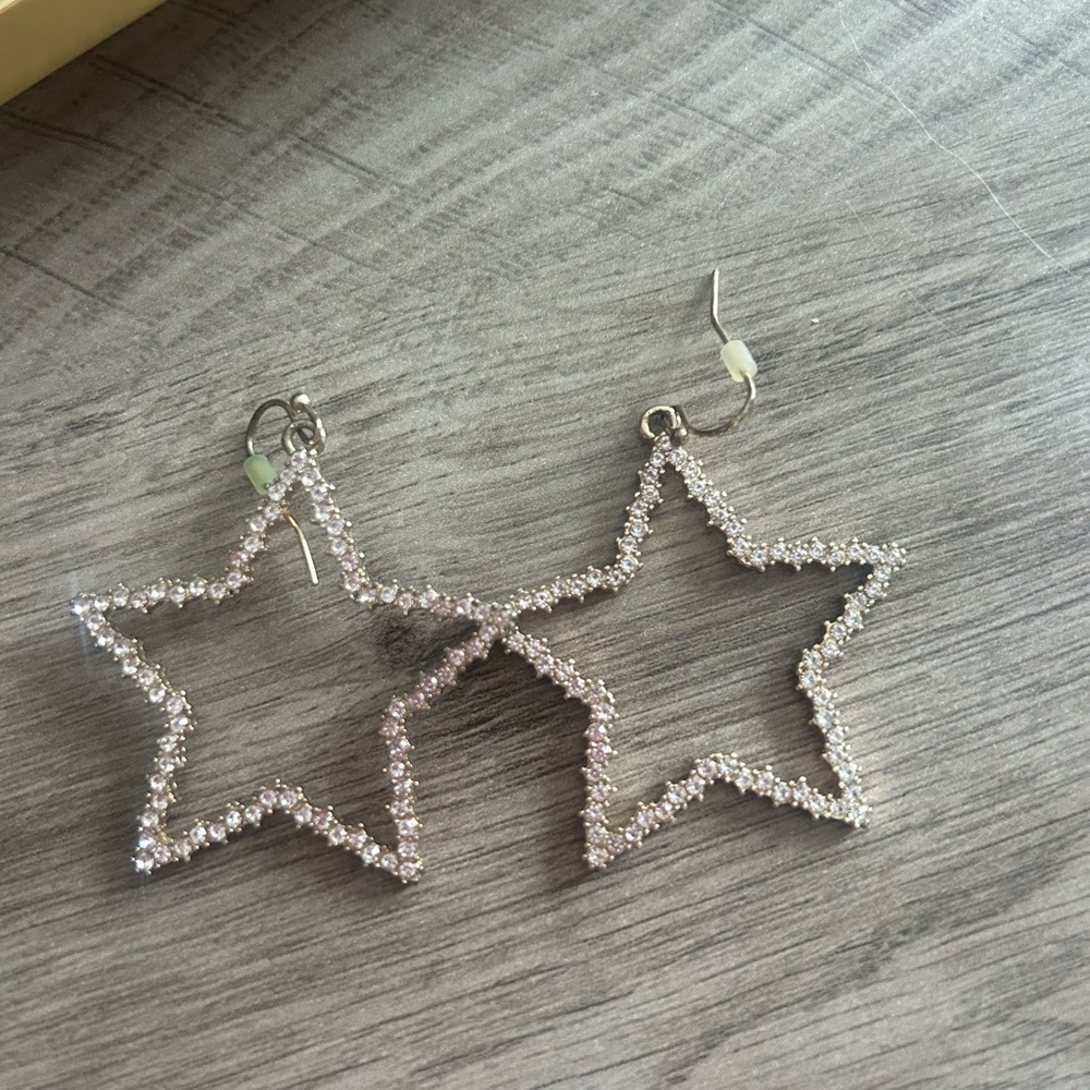 Altar'd State Silver Star Earrings